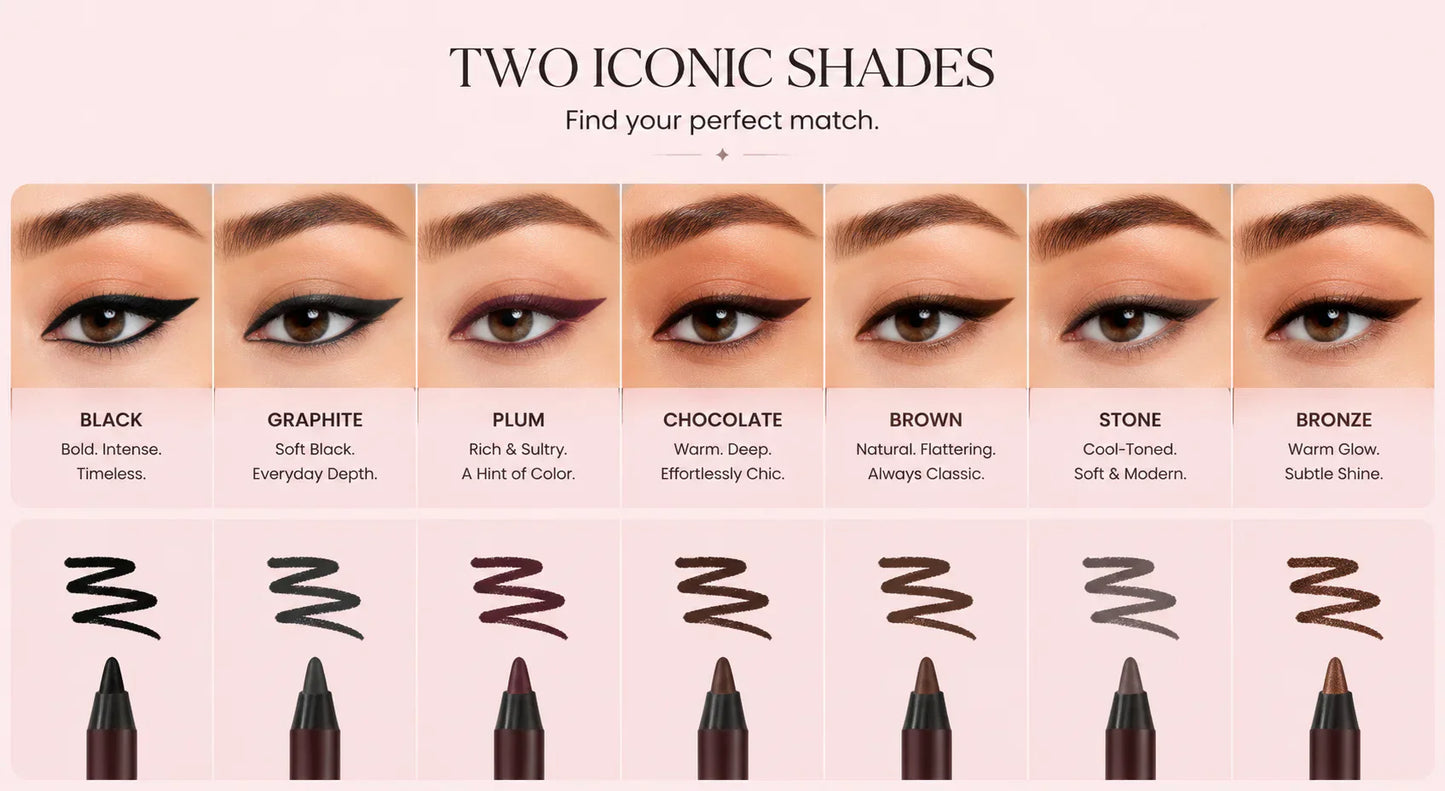 LAST DAY — BUY 1 GET 1 FREE  24-Hour Waterproof Eyeliner That Won't Smudge, Fade, or Budge  Create Bold, Precise Lines That Last All Day