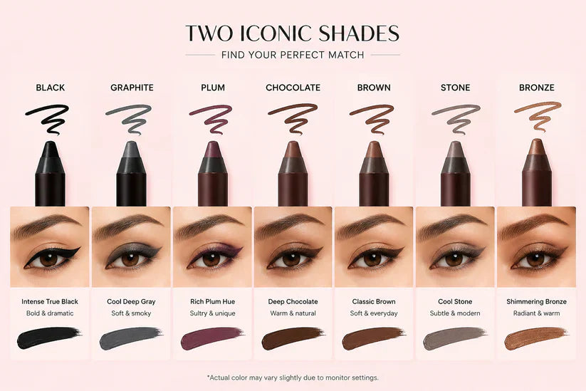 LAST DAY — BUY 1 GET 1 FREE  24-Hour Waterproof Eyeliner That Won't Smudge, Fade, or Budge  Create Bold, Precise Lines That Last All Day