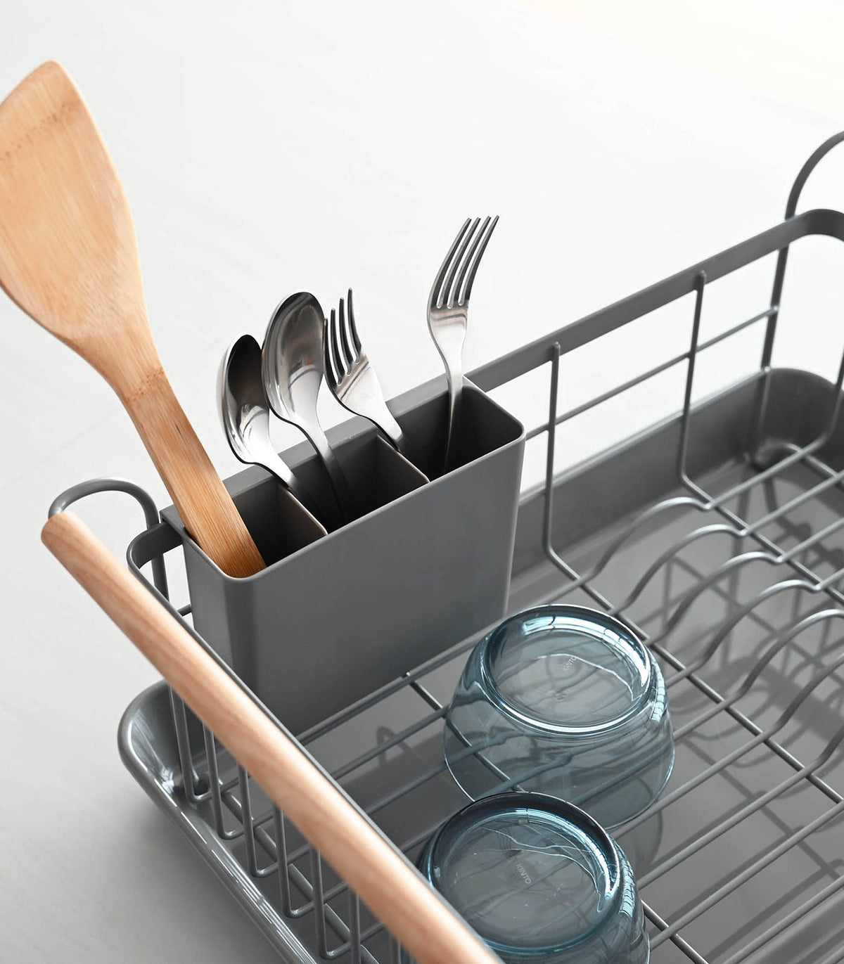 Steel and Wood Dish Drying Rack product image