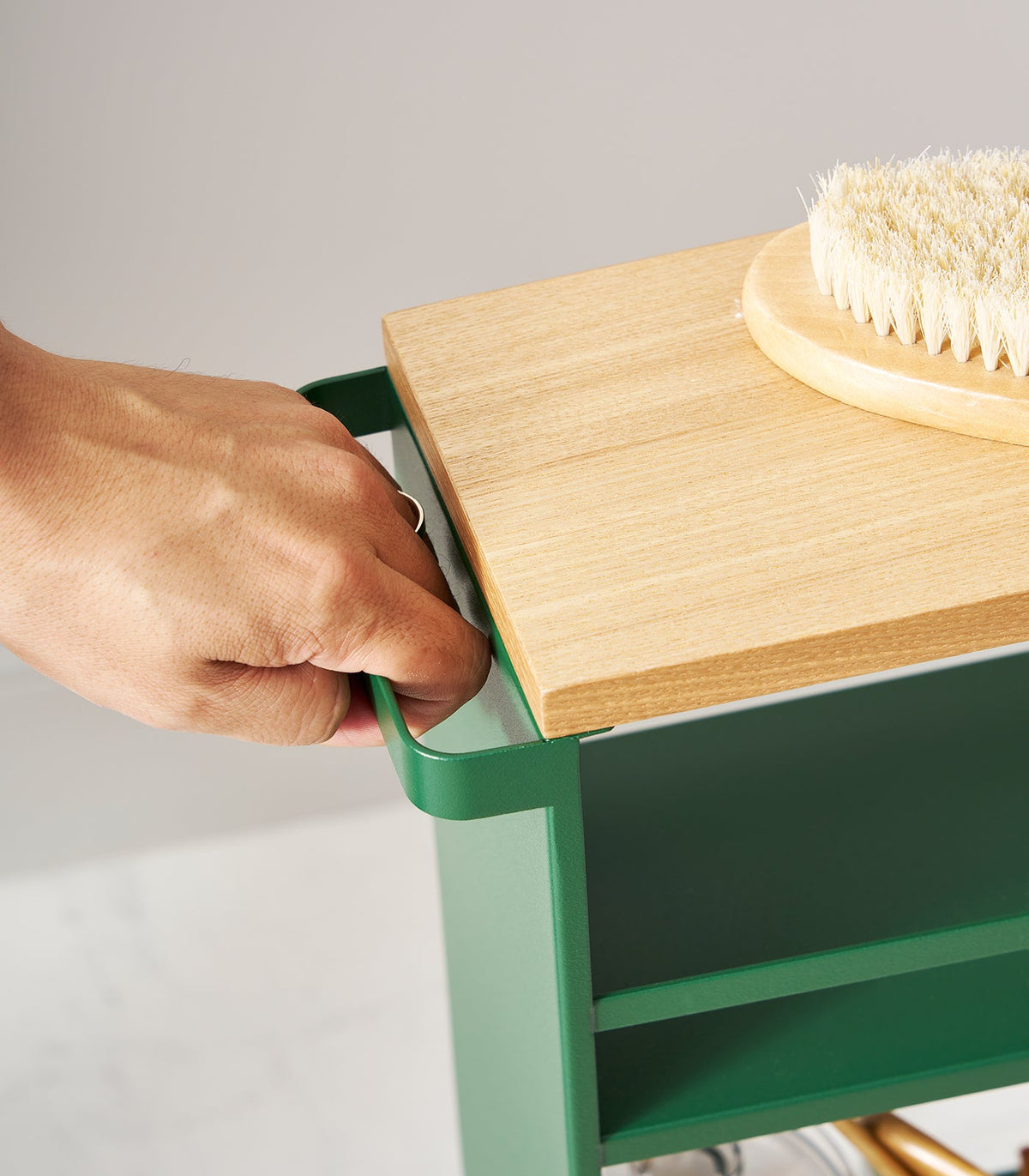 Slim Three-Tier Rolling Storage Cart product image