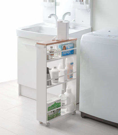 Slim Three-Tier Rolling Storage Cart product image