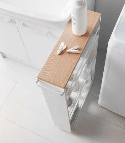 Slim Three-Tier Rolling Storage Cart product image