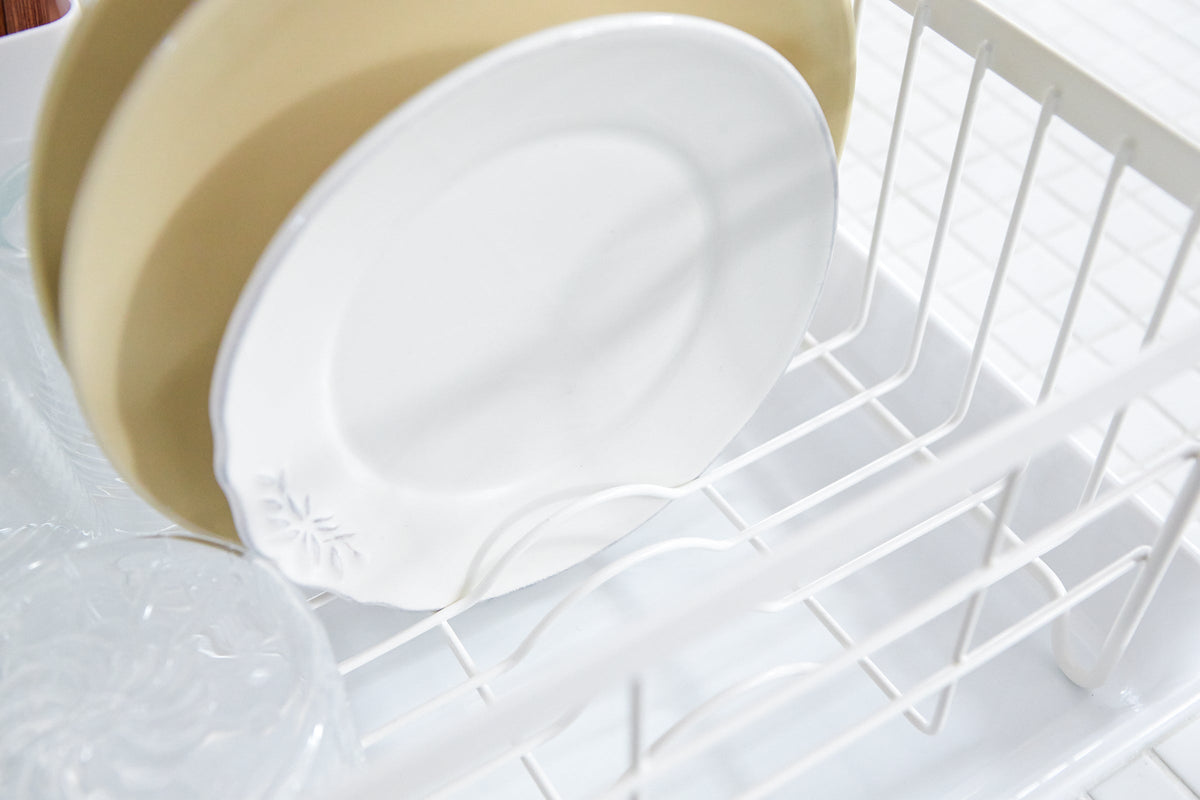 Steel and Wood Dish Drying Rack product image