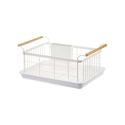 Steel and Wood Dish Drying Rack product image