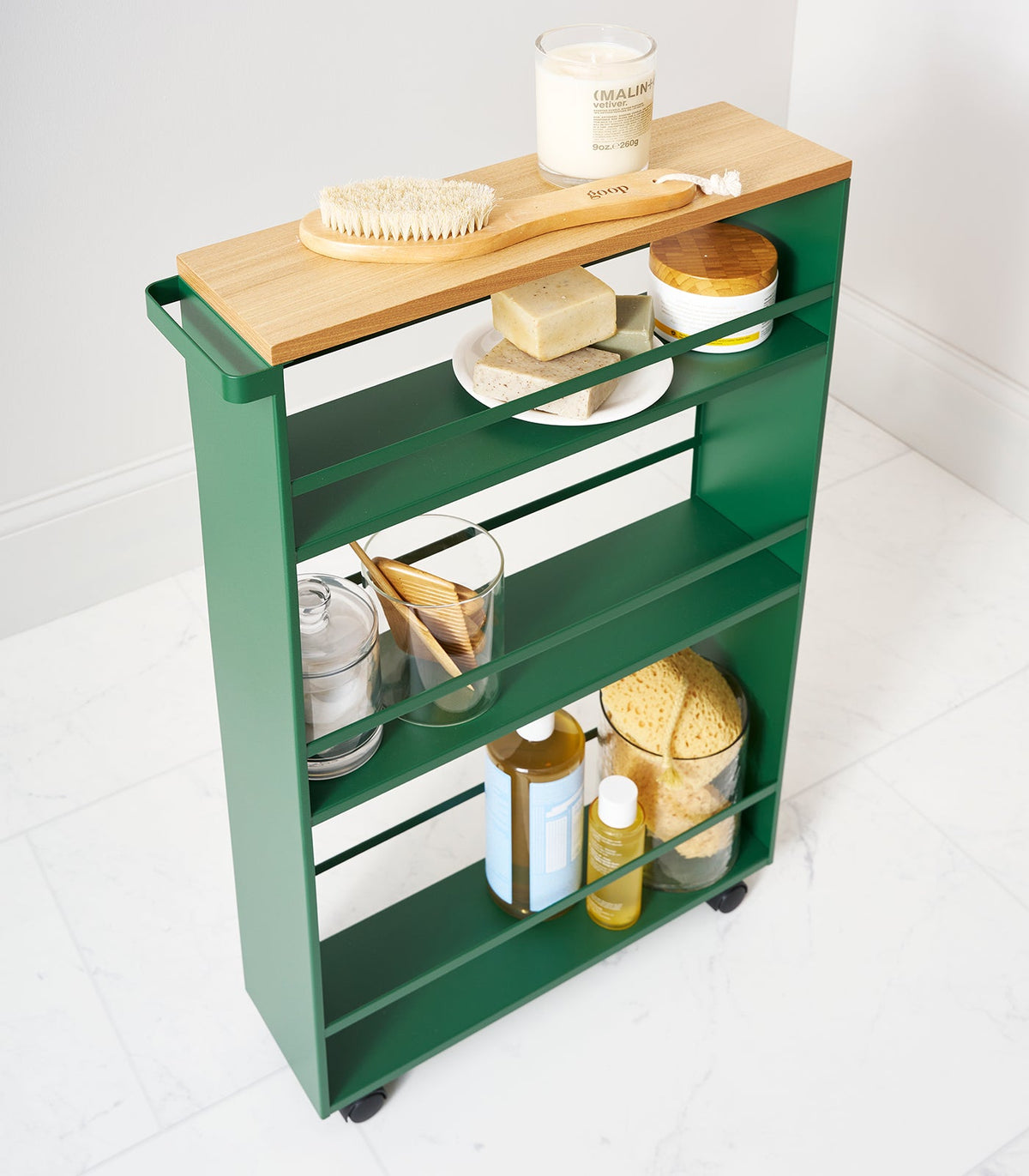 Slim Three-Tier Rolling Storage Cart product image