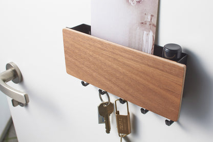 Magnetic Steel and Wood Key Organizer product image