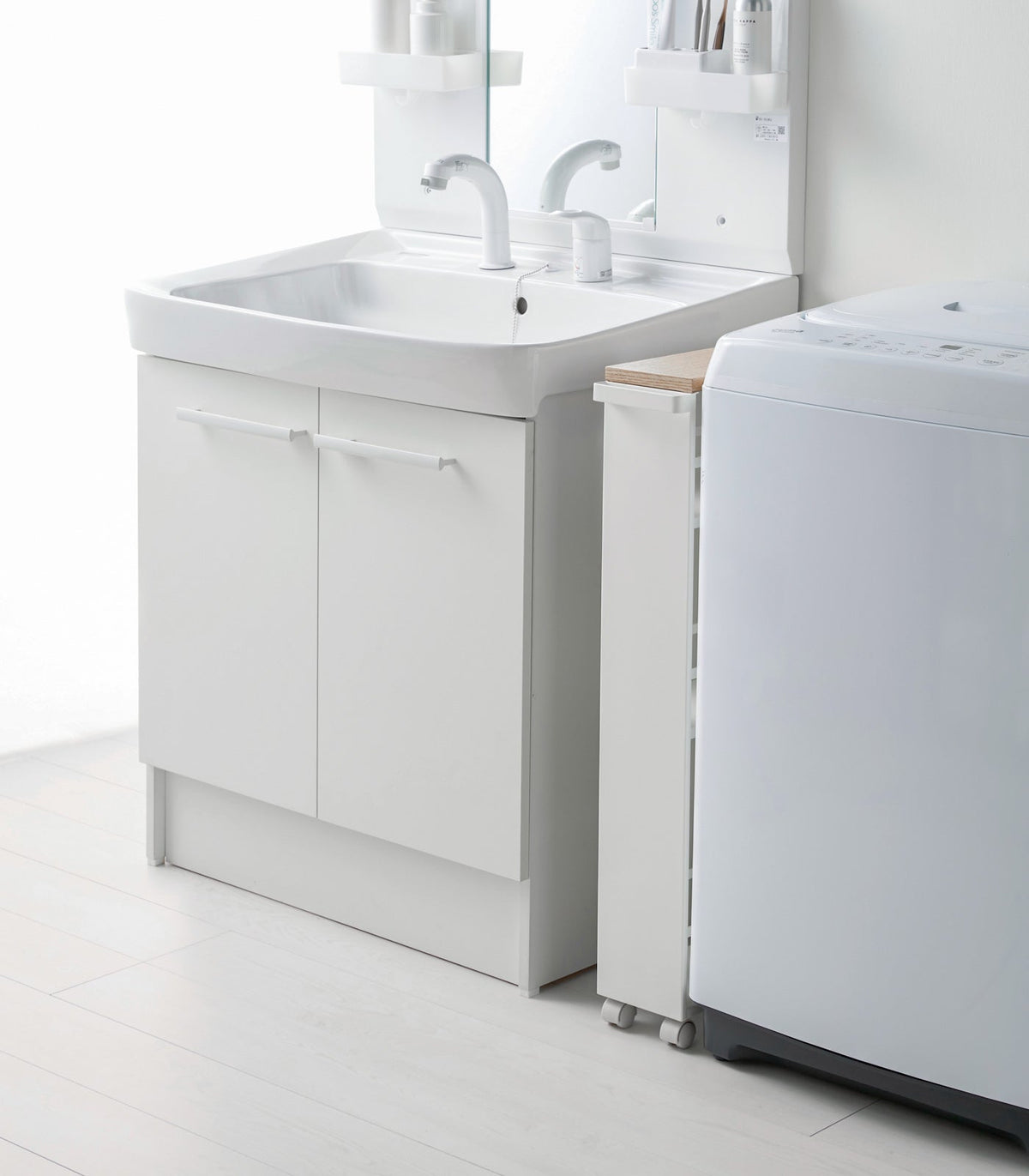 Slim Three-Tier Rolling Storage Cart product image