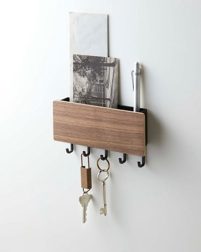 Magnetic Steel and Wood Key Organizer product image