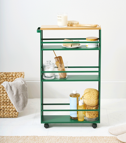 Slim Three-Tier Rolling Storage Cart product image