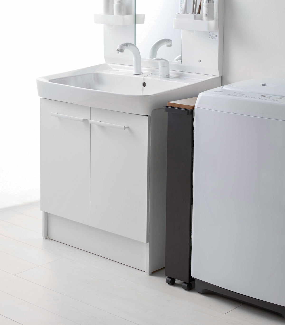 Slim Three-Tier Rolling Storage Cart product image