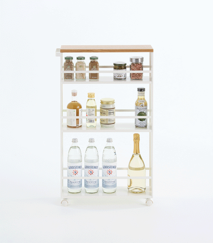 Slim Three-Tier Rolling Storage Cart product image