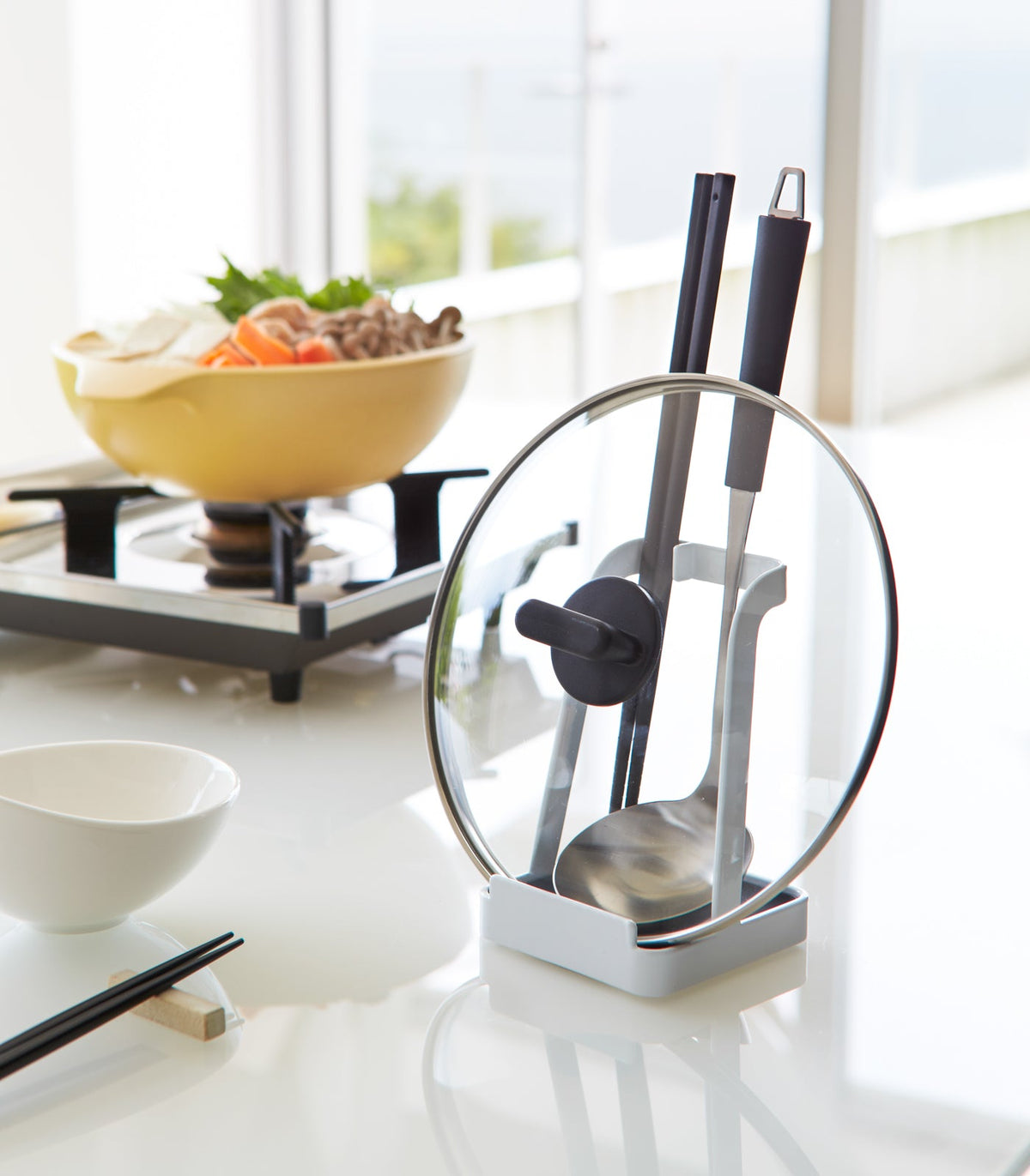 Steel Lid and Utensil Rest product image - Black